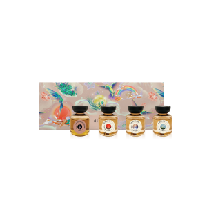 เซ็ต Phenomenon of Happiness น้ำมันนวด 50 มล. มาพร้อม สี่กลิ่นหอมแตกต่างกัน: Queen, Snowdrop, Sunrise และ Rainbow