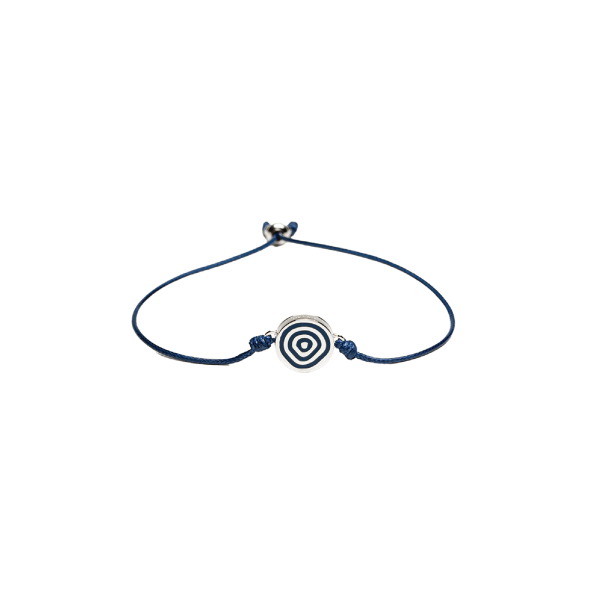 กำไลหอมกลิ่น Scent Bracelet สีน้ำเงินเข้ม ขนาด 12 มม. พร้อมน้ำมันหอมระเหย Queen of the Night 5 มล.